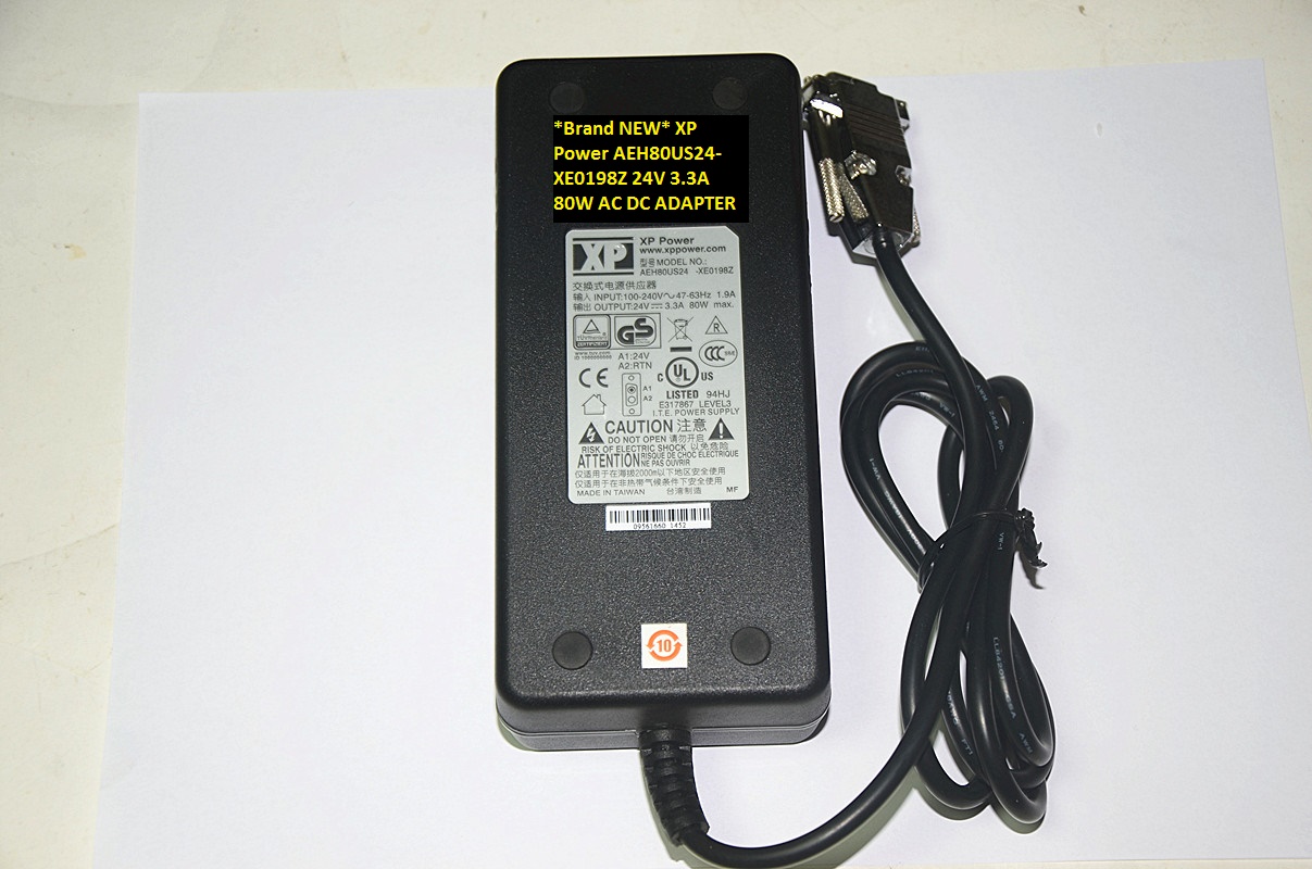 *Brand NEW* 80W XP Power 24V 3.3A AC DC ADAPTER AEH80US24-XE0198Z